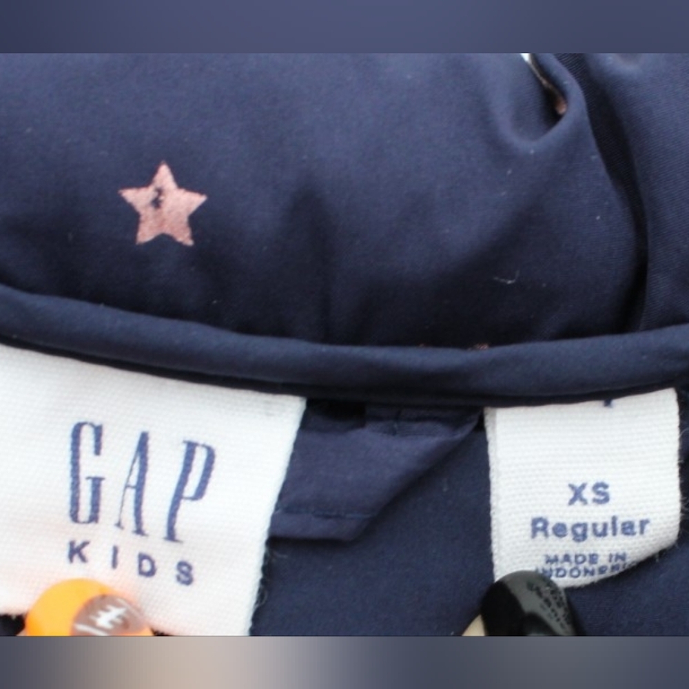 GAP Girls XS Navy & Pink Quilted Puffer Vest - Picture 5 of 5